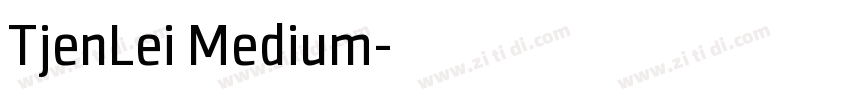 TjenLei Medium字体转换